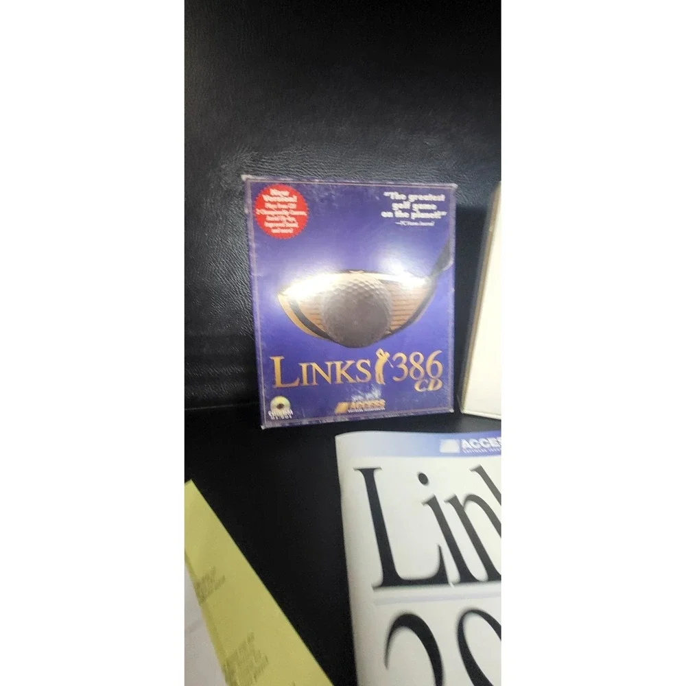 LINKS 386 CD Rom Game Golf Retro Big Box Access Software Install
